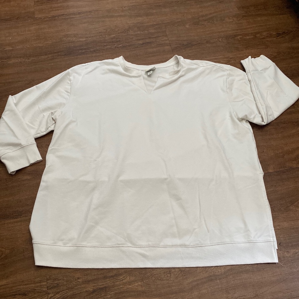 White Tunic Sweater 3X Woman